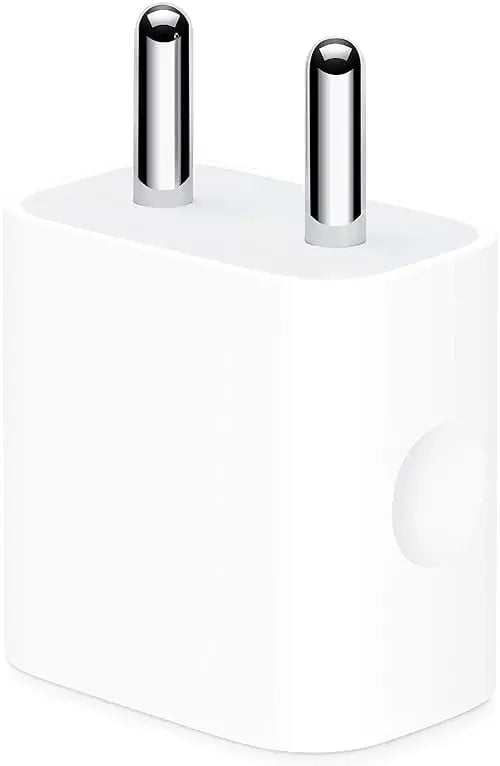 Rear view of the Prelium 20W USB-C power adapter showing its two-pin plug