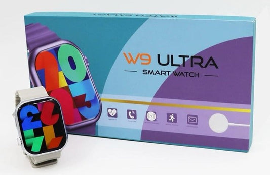 W9 Ultra Stylish Smartwatch for Men & Women | Original Bluetooth Watch with Voice Call & Wireless Charging