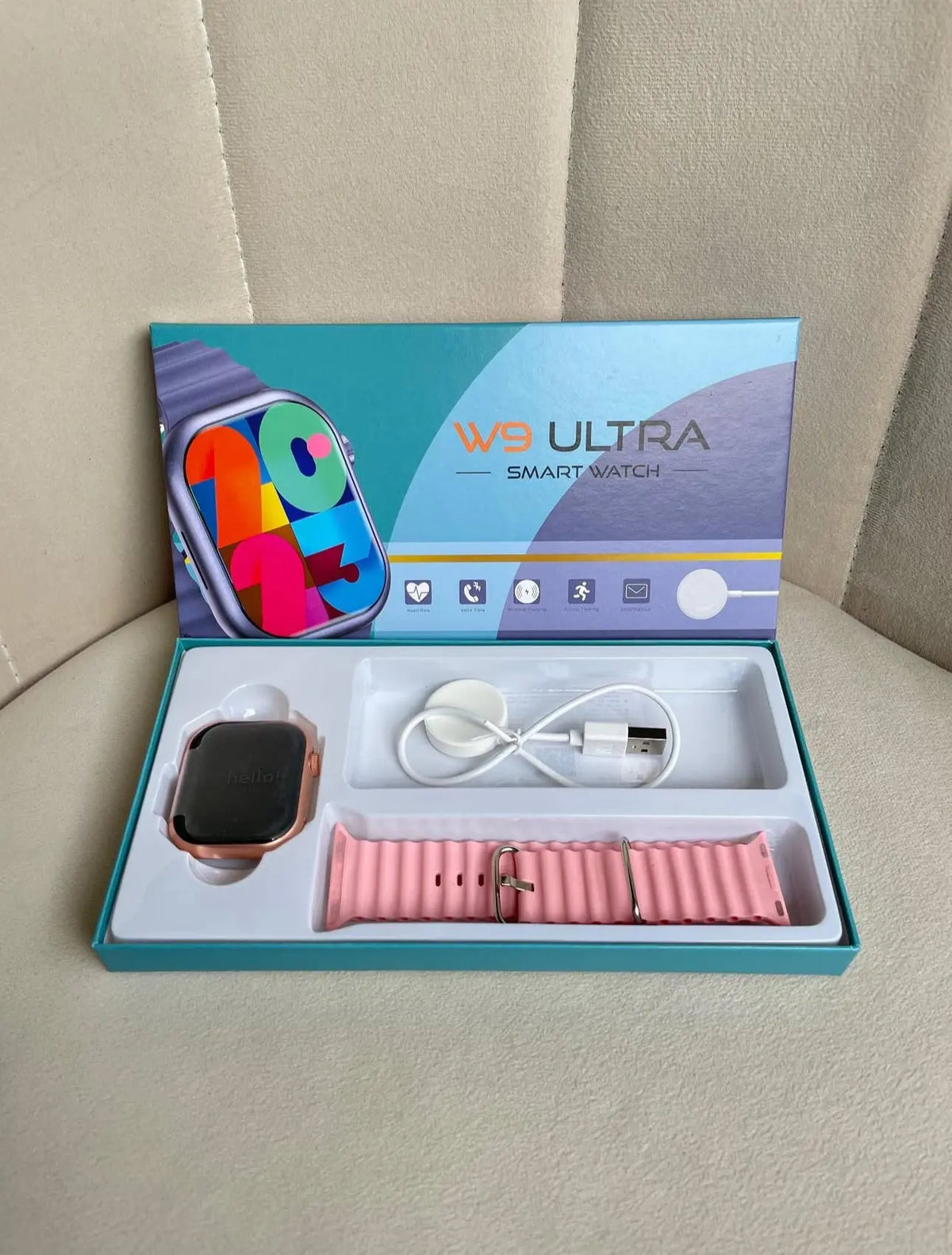 W9 Ultra Stylish Smartwatch for Men & Women | Original Bluetooth Watch with Voice Call & Wireless Charging Maheshwari Enterprises