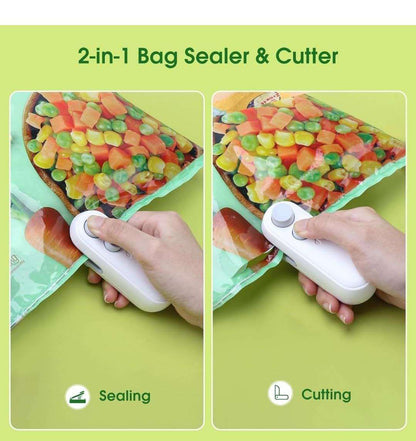 Mini Portable Sealing Machine - 2 in 1 - Sealing & Cutting