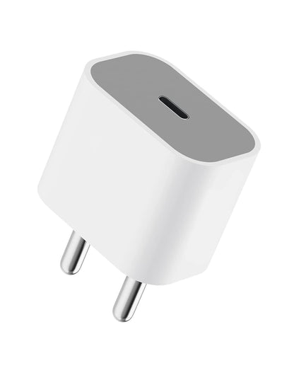 Apple 20W USB-C Power Adapter | Original iPhone Fast Charger | Super Fast Charging | Compact & Travel-Friendly