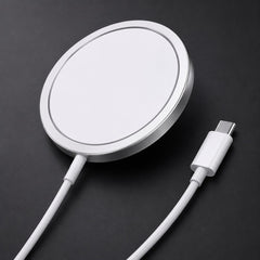 Silver edge and cable connection of magnetic charging pad