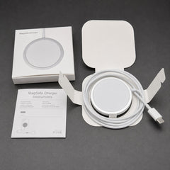 Magnetic charging pad with retail box, insert and instructions