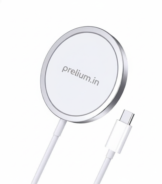 Magnetic Wireless Charging Pad – USB-C Fast Charger (MagSafe Compatible)