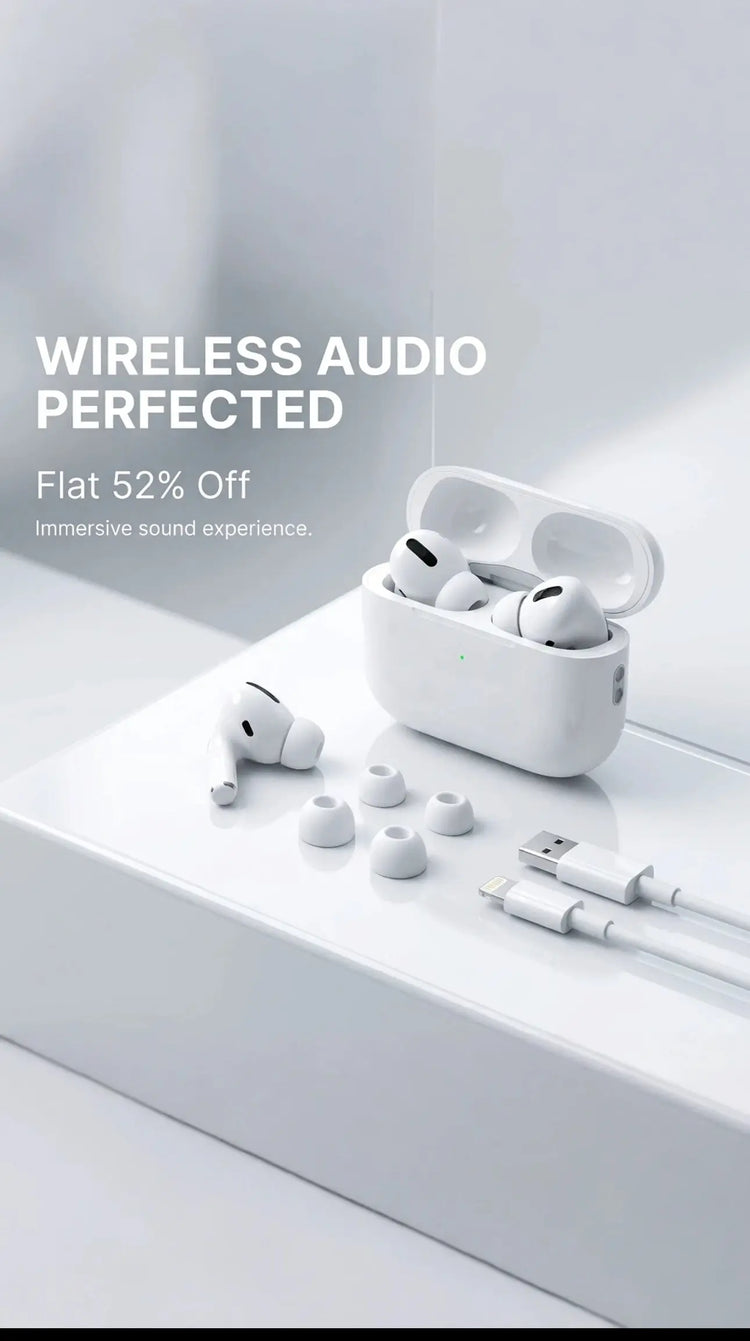Prelium Pro 2 Wireless Bluetooth Earbuds with USB-C charging case – product view 5