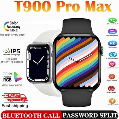 T900 PRO MAX Smartwatch, stylish, original smartwatch  Support Heart Rate / Blood Pressure / Oxygen / Multiple Sports Modes 
