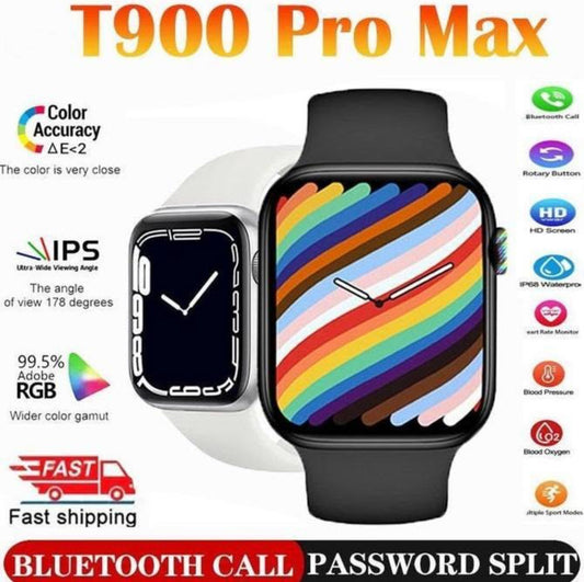 T900 PRO MAX Smartwatch, stylish, original smartwatch  Support Heart Rate / Blood Pressure / Oxygen / Multiple Sports Modes 