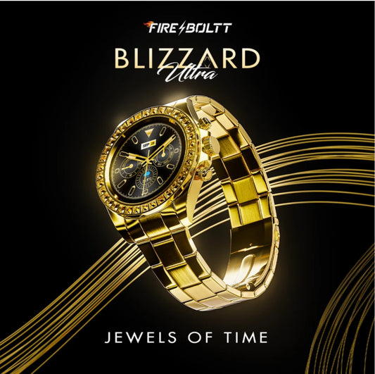 Original Fire-Boltt Blizzard Ultra 32.5mm (1.28-inch) Premium Luxury Smartwatch