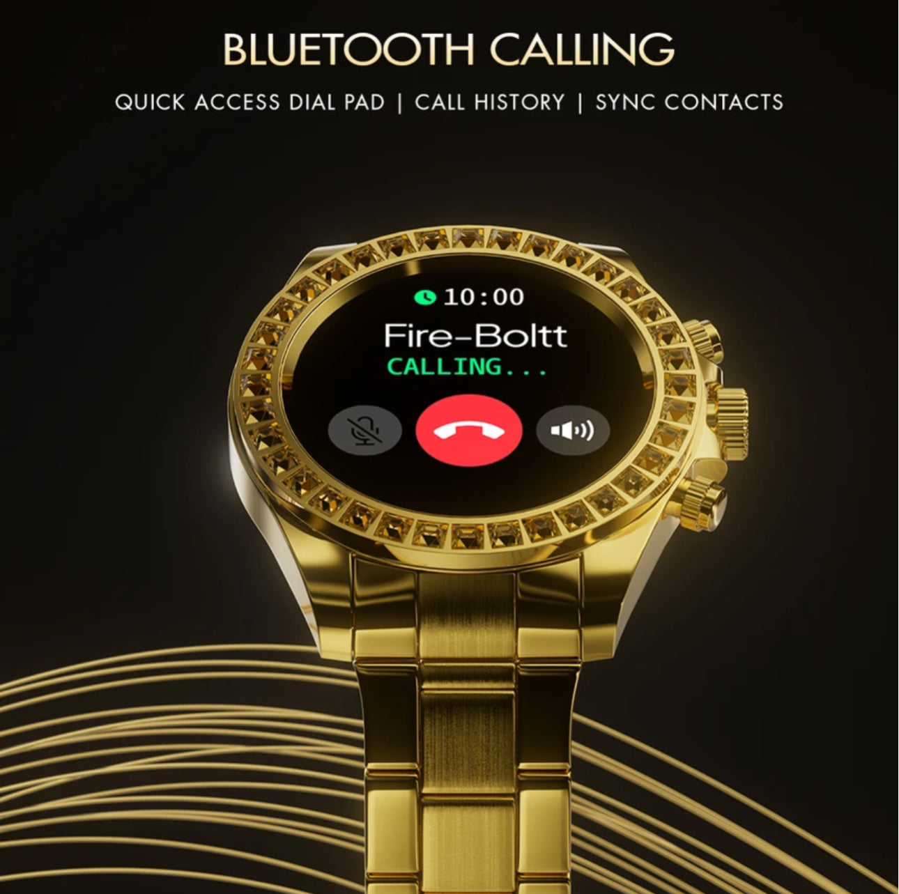 Original Fire-Boltt Blizzard Ultra 32.5mm (1.28-inch) Premium Luxury Smartwatch