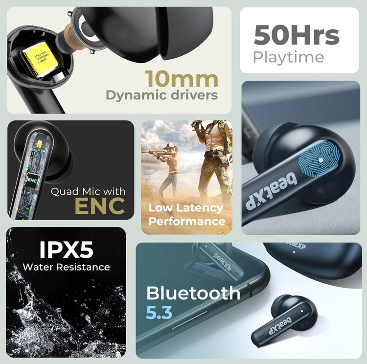 Tune XPods Beat XP earbuds feature details