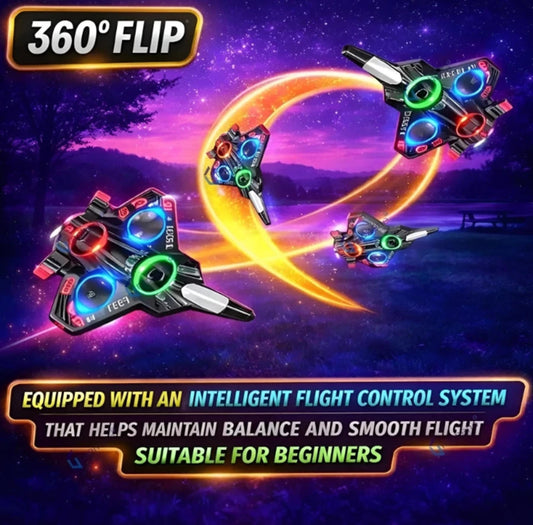 Power Propeller Gyro RC Fighter Aircraft Drone | 2.4GHz EPP Foam Stunt Plane