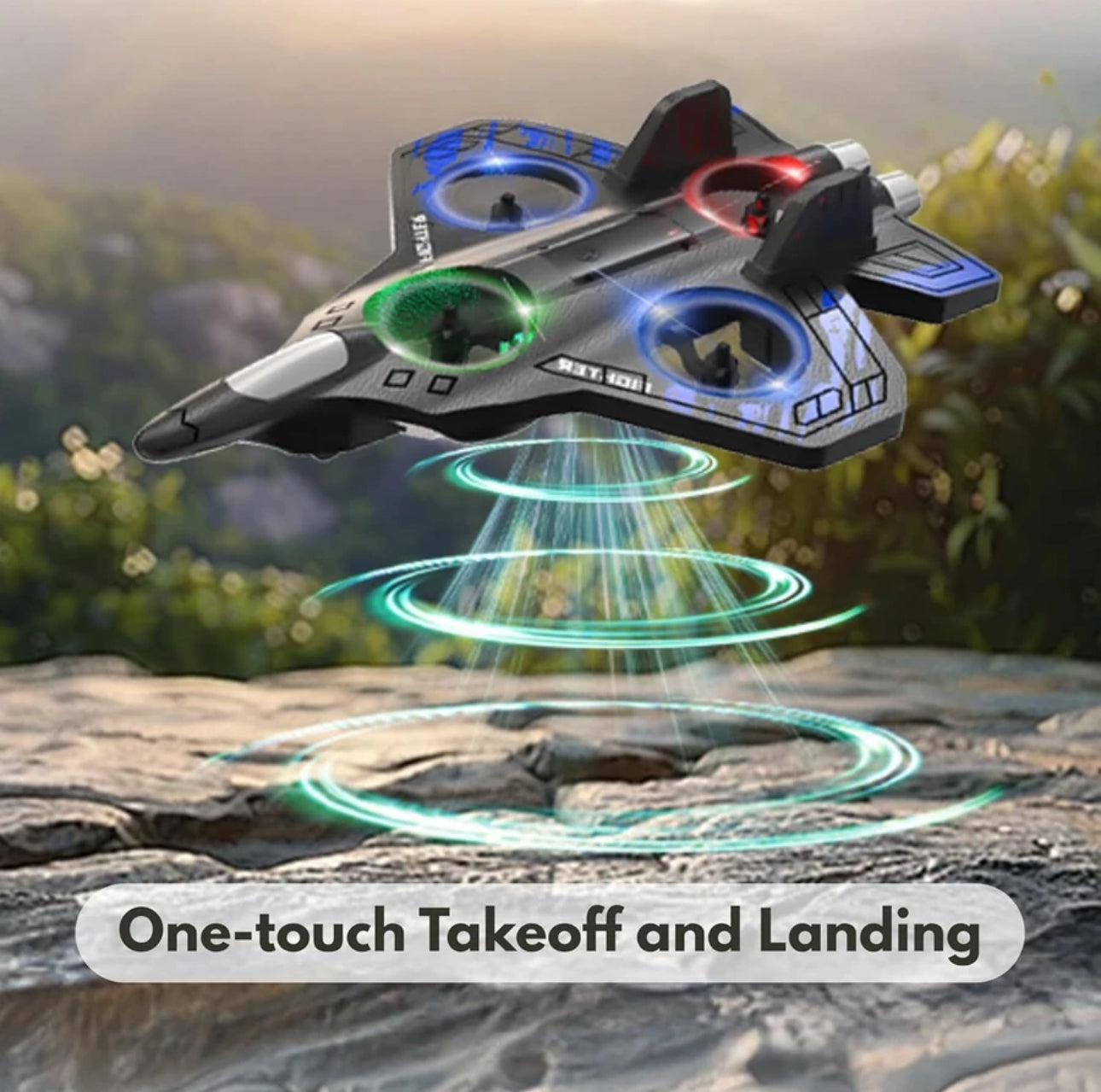 Power Propeller Gyro RC Fighter Aircraft Drone | 2.4GHz EPP Foam Stunt Plane