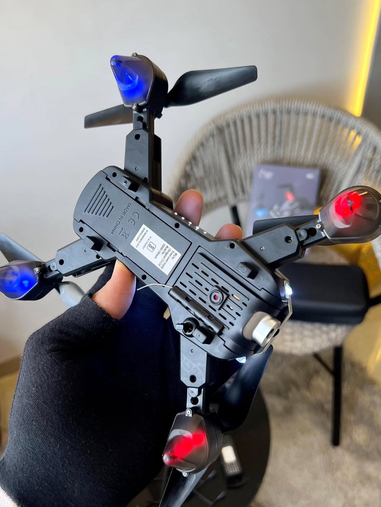 Prelium J2 Foldable HD Dual Camera Drone with Wi-Fi FPV | Brushless Motor | Optical Flow | One-Key Takeoff & Landing | Gesture Selfie | Android & iOS Support