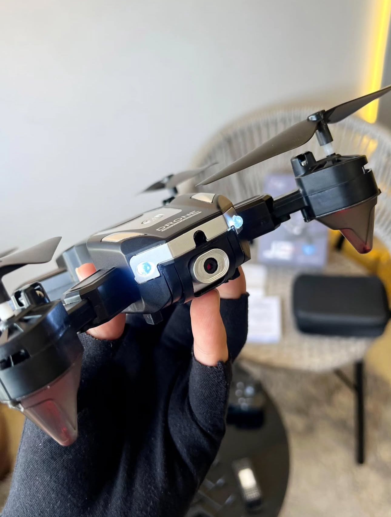 Prelium J2 Foldable HD Dual Camera Drone with Wi-Fi FPV | Brushless Motor | Optical Flow | One-Key Takeoff & Landing | Gesture Selfie | Android & iOS Support