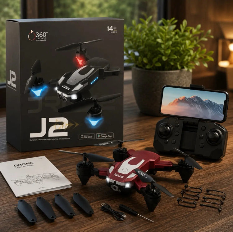 Prelium J2 foldable dual-camera drone with Wi-Fi FPV – product view 2