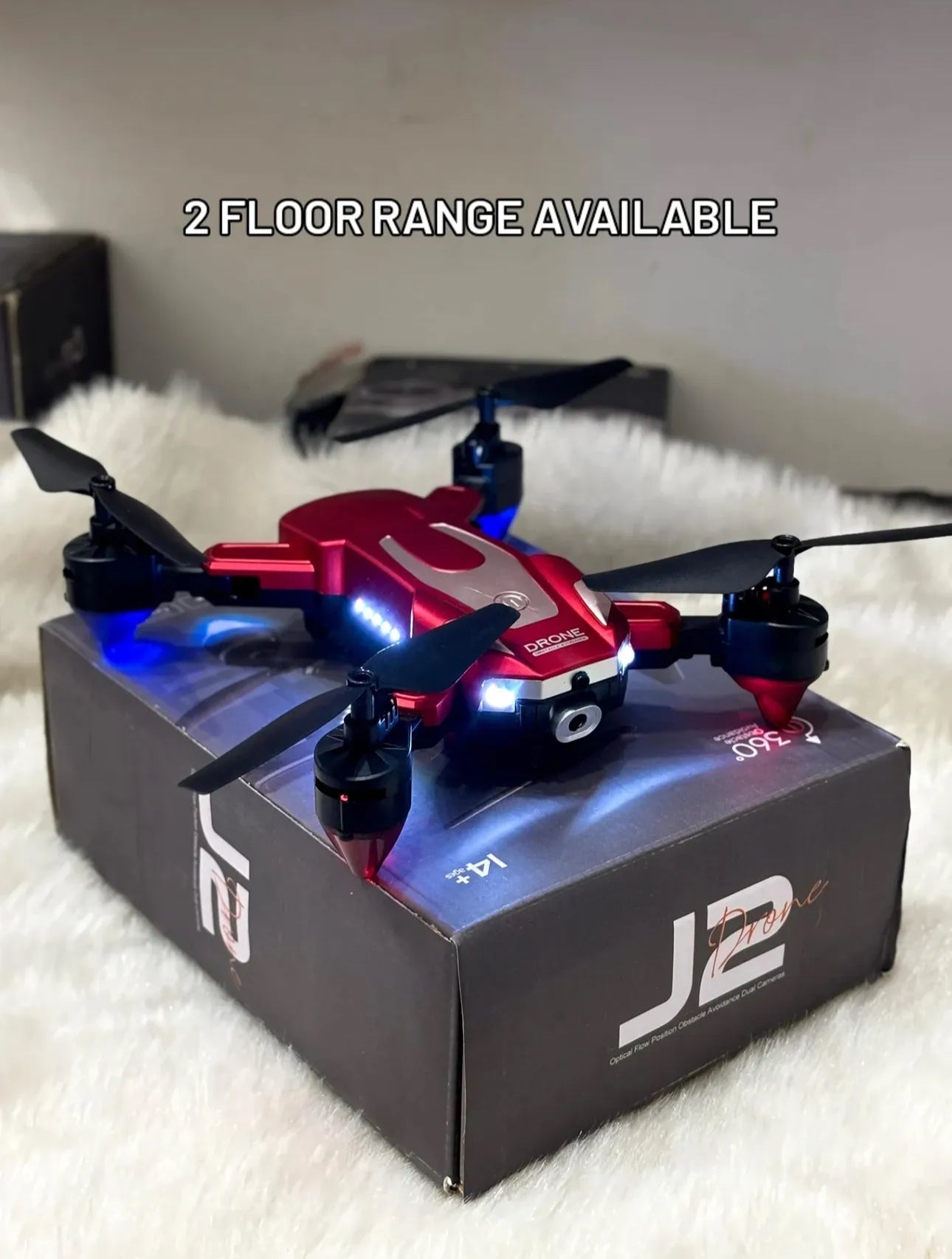 Prelium J2 Foldable HD Dual Camera Drone with Wi-Fi FPV | Brushless Motor | Optical Flow | One-Key Takeoff & Landing | Gesture Selfie | Android & iOS Support
