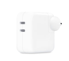 Apple 35W Dual USB-C Port Power Adapter in white — product view 5414