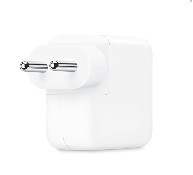Apple 35W Dual USB-C Port Power Adapter in white — product view 5416