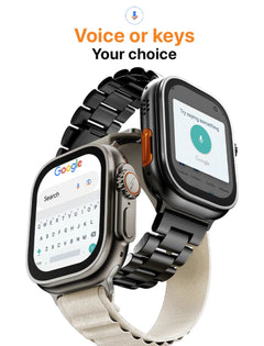 Fire-Boltt Oracle voice input and on-screen keyboard feature illustration