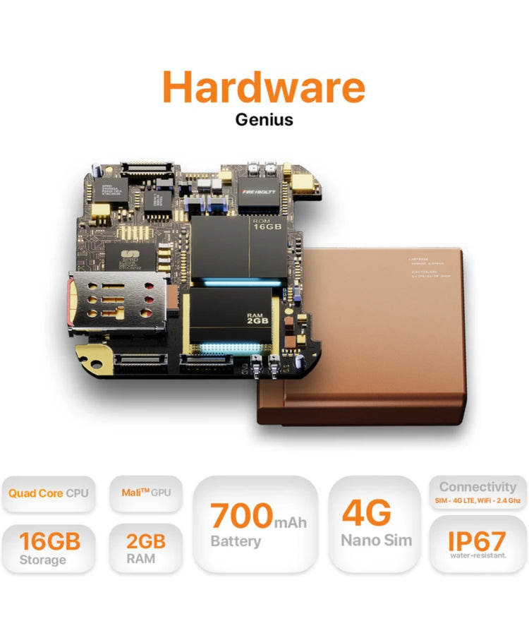 Fire-Boltt Oracle hardware overview showing 2GB RAM, 16GB storage and 700mAh battery