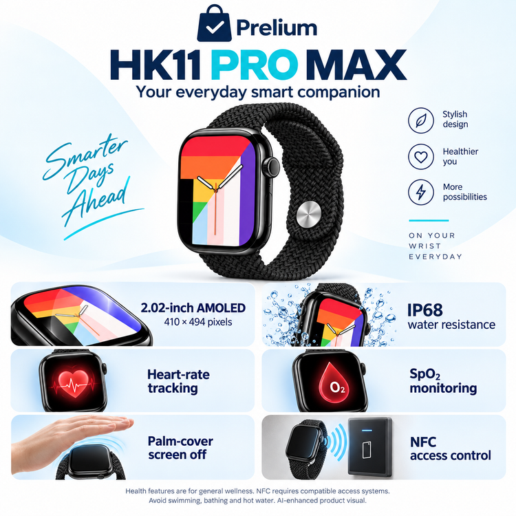 HK11 Pro Max Bluetooth calling smartwatch – feature overview