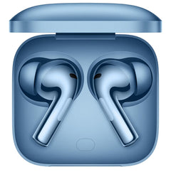 OnePlus Buds 3 blue earbuds inside open charging case