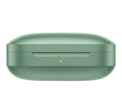 OnePlus Buds 3 green charging case side view
