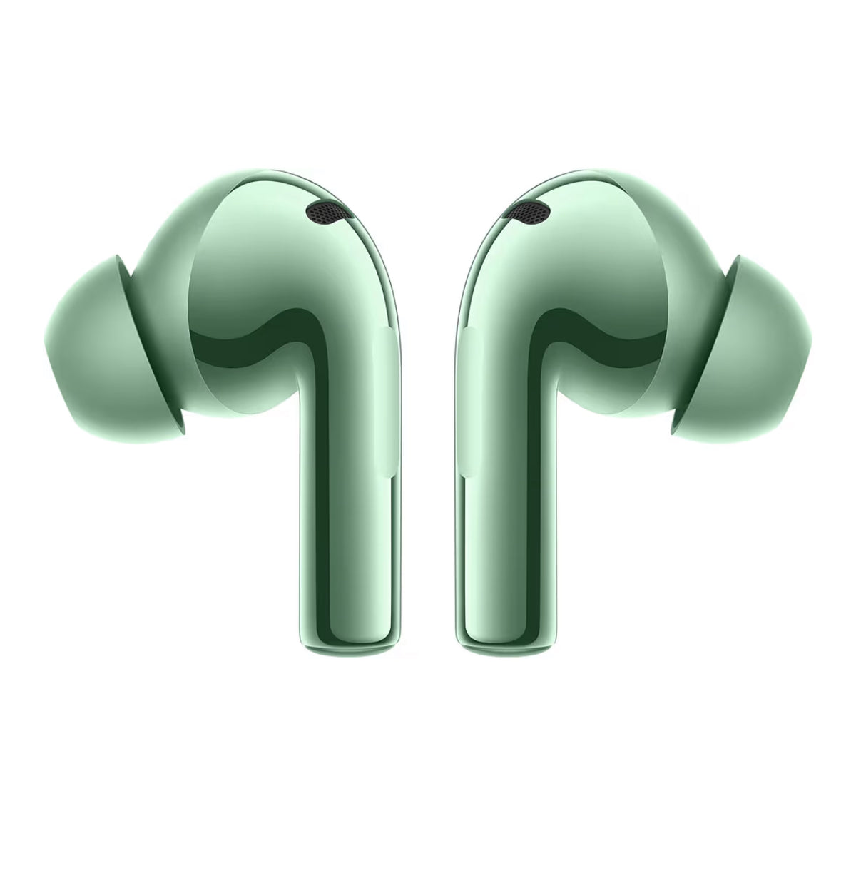 OnePlus Buds 3 green earbuds rear angle