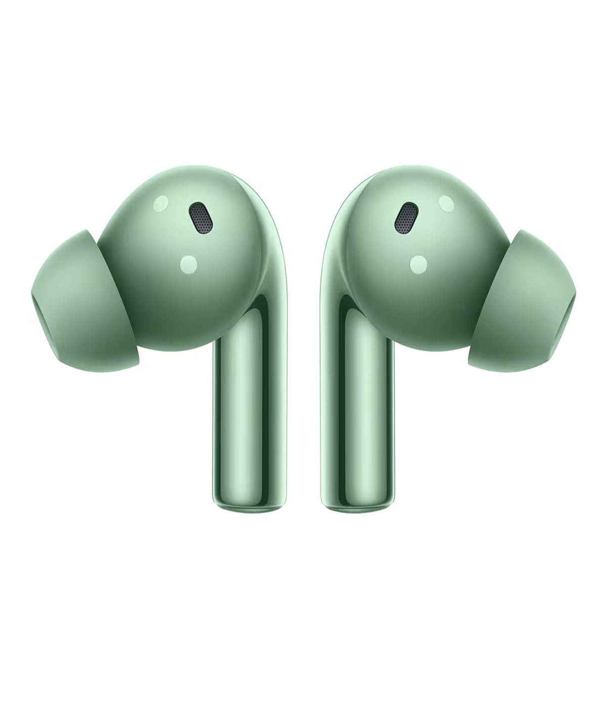 OnePlus Buds 3 green Bluetooth earbuds front view
