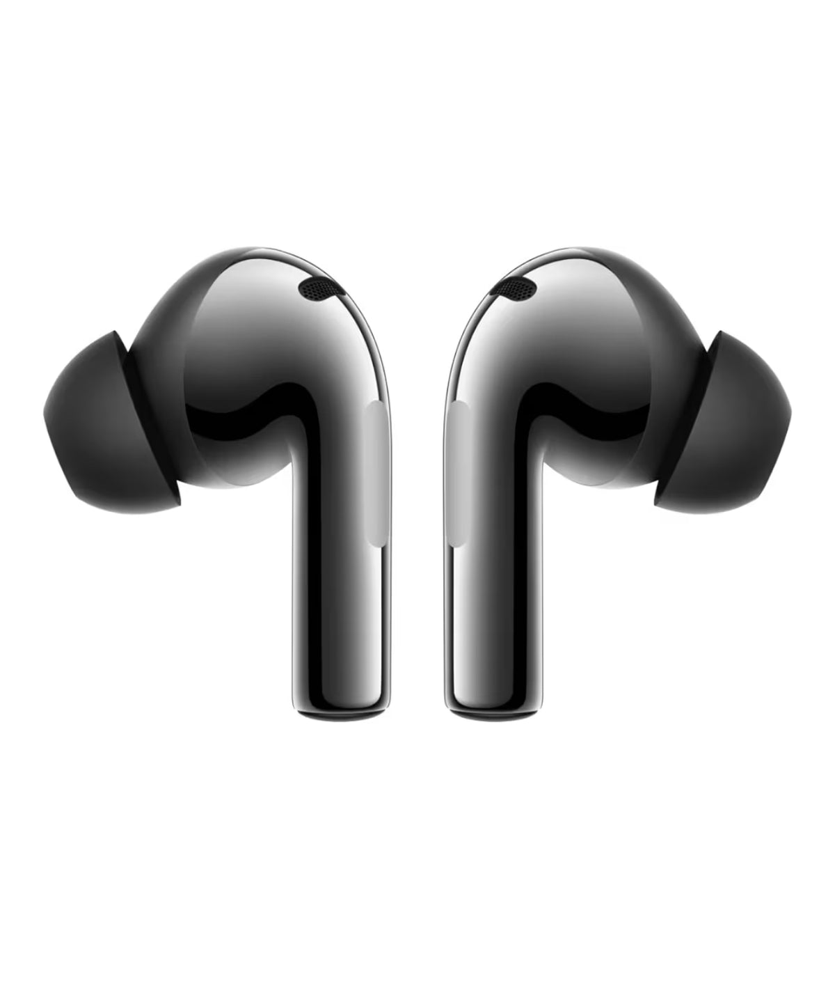 OnePlus Buds 3 metallic grey earbuds rear view