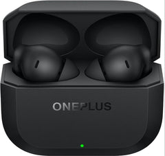 OnePlus Nord Buds 3r black earbuds inside the open charging case