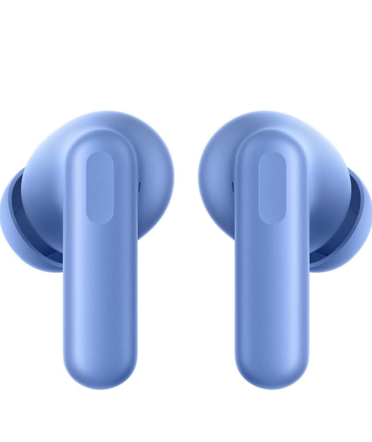 OnePlus Nord Buds 3r blue earbuds showing outer stems and touch control areas