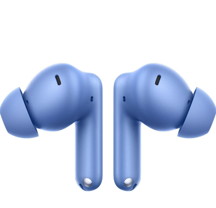 OnePlus Nord Buds 3r blue earbuds showing silicone tips and charging contacts
