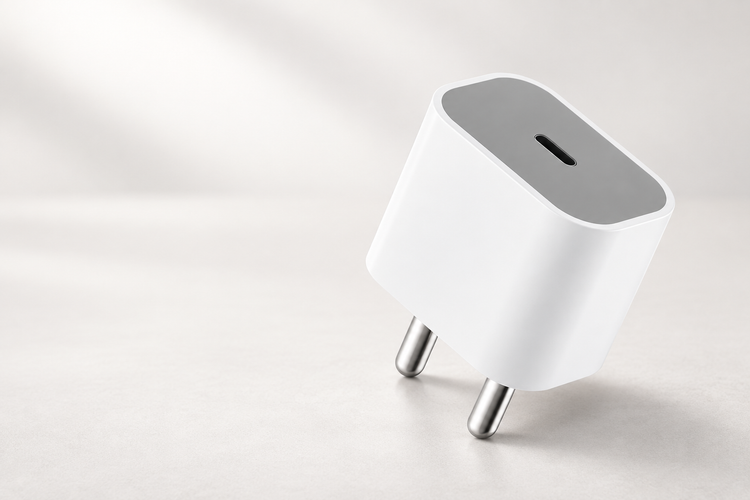 AI-generated illustration of the Prelium 20W USB-C adapter