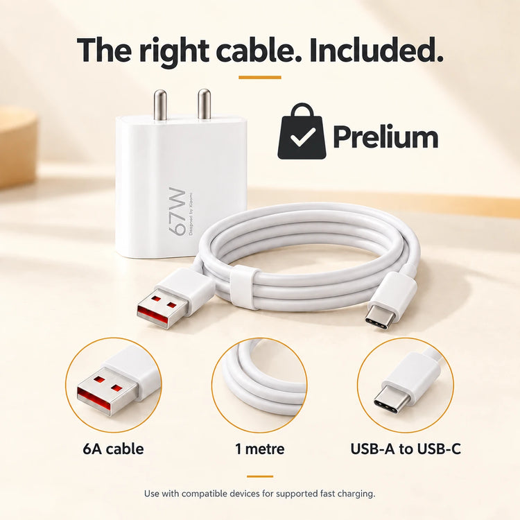 Mi Xiaomi 67W fast charger with 6A USB-C cable – product overview 3